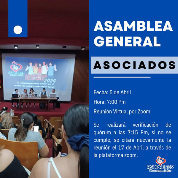 Asopadres Corazonista Colegio del Sagrado Corazon Asamblea 2024