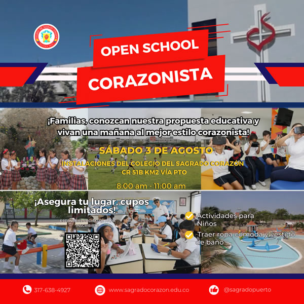 Open School Corazonista Colegio del Sagrado Corazon Agosto 2024