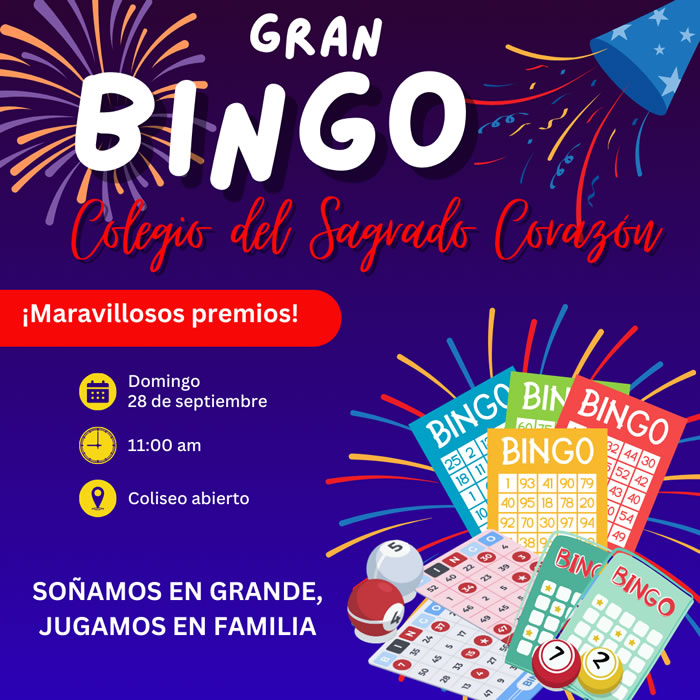 Bingo Colegio del Sagrado Corazon 2025